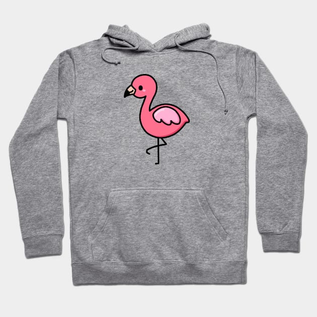 Flamingo Hoodie by littlemandyart